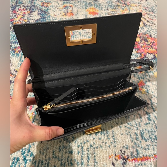 Tom Ford Natalia Black Python Shoulder Bag - Picture 4 of 5